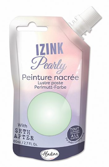 IZINK PEARLY PAINT by Seth Apter - Универсална перлена боя  80мл - Peppermint Cream