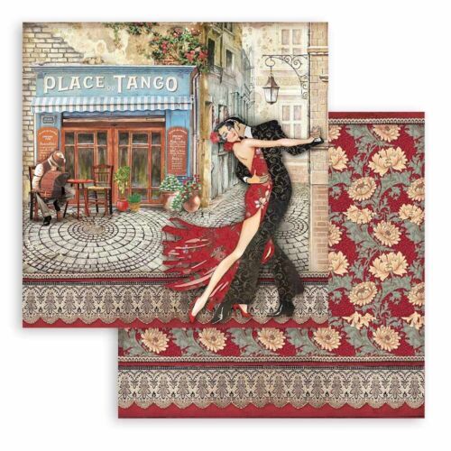 STAMPERIA, Desire Place du Tango Paper Sheets - Дизайнерски скрапбукинг картон 30,5 х 30,5 см.