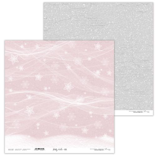 Lexi Design, Paper - Shabby Winter 03 - Дизайнерски двустранен картон 30,5 х 30,5 см. 