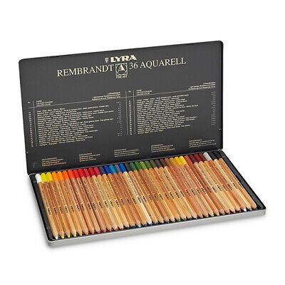 LYRA, REMBRAND #  ACQUARELL  36 - Професионална серия АКВАРЕЛНИ моливи # Метална кутия 36цв