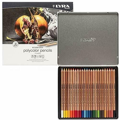 LYRA, REMBRAND # POLYCOLOR   24 - Професионална серия цветни моливи # Метална кутия 24цв