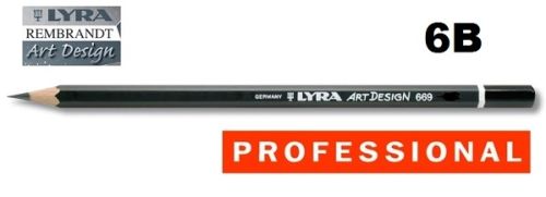 LYRA REMBRANDT ART DESIGN - Дизайнерски графитен молив 6B
