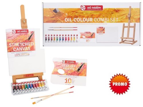 TALENS ART OIL SET - Комплект маслени бои, статив и материали * Made in Holland