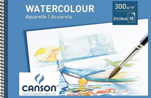 CANSON WATERCOLOUR BLOCK 300g - АКВАРЕЛЕН блок 16л 270x180