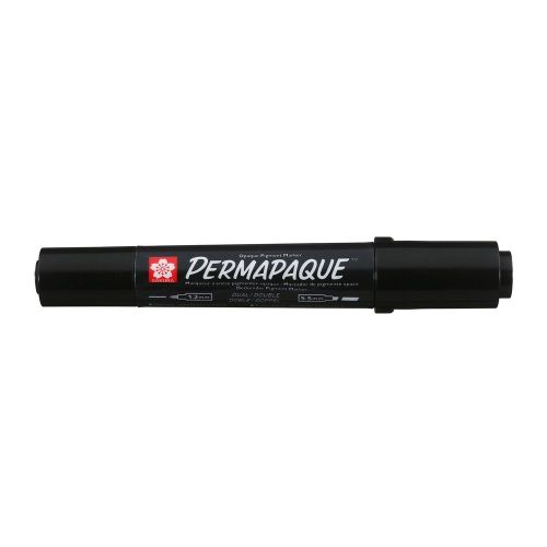 Sakura • Permapaque twin point Black - Двувърх перманентен маркер, Черно