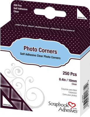 Photo Corners Clear - ФОТО ЪГЛИ СЗЛ за снимки за албум 250 бр - Прозрачни