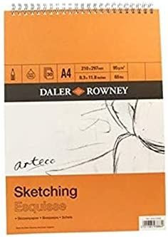 Daler-Rowney, Arteco Sketching Pad A4 -  Скеч блок със спирала А4 30 листа