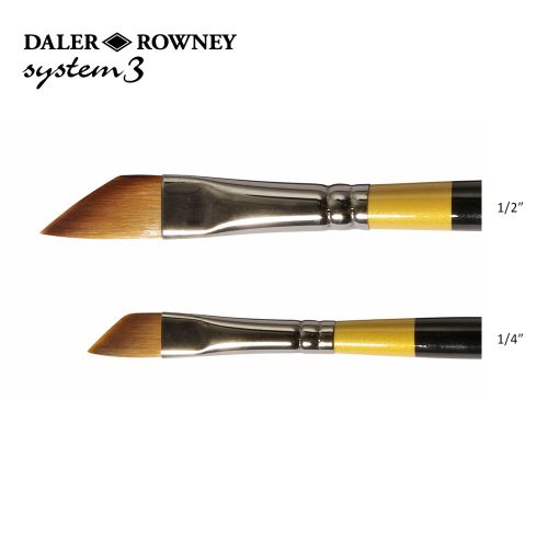 Daler–Rowney, Brush Synthetic - System 3 Sword SY00 1/2  - Четка 
