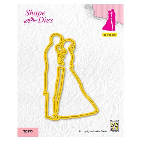 Nellie Snellen • Shape Dies Continue Bridal Couple - Фигурална щанца за рязане и релеф