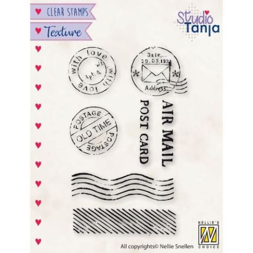 Nellie Snellen • Motive Clear Stamps Texture Post - Дизайн силиконов печат