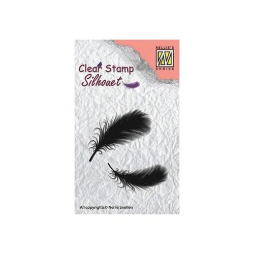 Nellie Snellen • Silhouet Clear Stamps Feathers - Дизайн силиконов печат