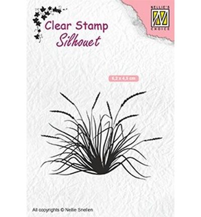 Nellie Snellen • Silhouet Clear Stamps Blooming Grass-2  - Дизайн силиконов печат