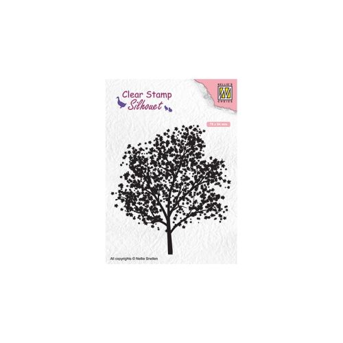 Nellie Snellen • Silhouet Clear Stamps Tree - Дизайн силиконов печат