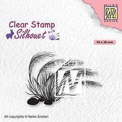 Nellie Snellen • Silhouet Spring Clear Stamps Blooming Grass-3