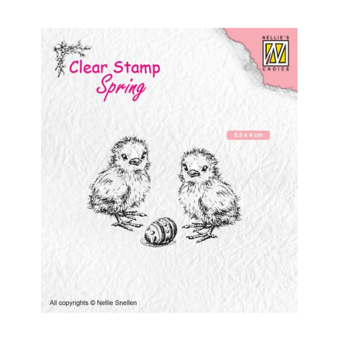 Nellie Snellen • Spring Clear Stamps Chicken And Easter Egg - Дизайн силиконов печат