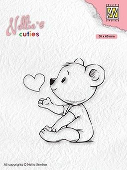 Nellie Snellen • Nellie's Cuties Clear Stamp Love You Mama - Дизайн силиконов печат