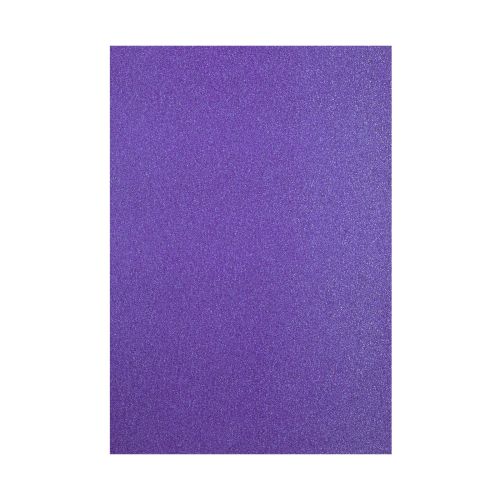 Florence • Glitter paper A4 250g Violet - Глитер картон 250 гр. А4