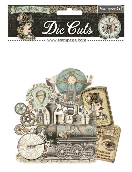 3D Voyages Fantastiques Die Cuts - 3D комплект хартиени елементи - 15 х 15 см.