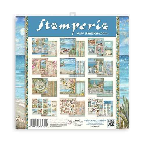 STAMPERIA, Blue Dream 12x12 Inch Paper Pack -  Дизайнерски блок 12"x12" 