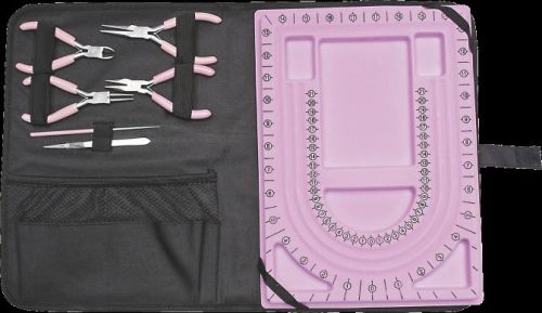 Jewellery Tool Kit 34 x 24.5 x 3 cm rose/black - Бижутерски стартов комплект инструменти