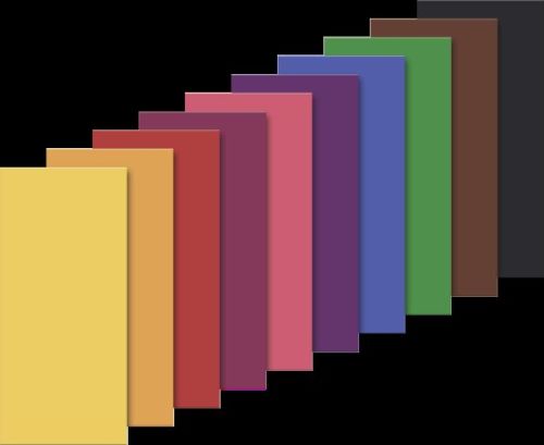 Комплект цветни восъчни листи за свещи 10 бр. - Wax Tiles Assortment "Assortment Basic 3" 175 x 80 x 0.5 mm. 