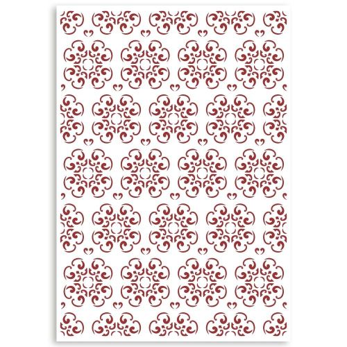 Универсален шаблон за многократна употреба 21 x 29.7 cm. - Stencil A4 Casa Granada Wallpaper Tiles