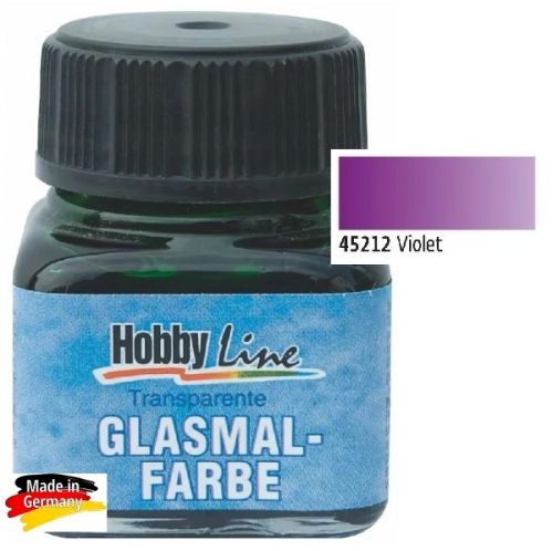 Hobbyline GLASMALFARBE - Витражна боя за стъкло и др. 50 мл. - ВИОЛЕТ