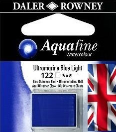 ROWNEY AQUAFINE Watercolour PAN - Акварел на кубче # ULTRAMARINE BLUE LIGHT