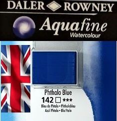 ROWNEY AQUAFINE Watercolour PAN - Акварел на кубче # PHTALO BLUE