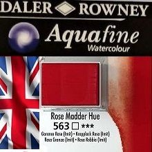 ROWNEY AQUAFINE Watercolour  PAN   - Акварел на кубче # ROSE MADDER