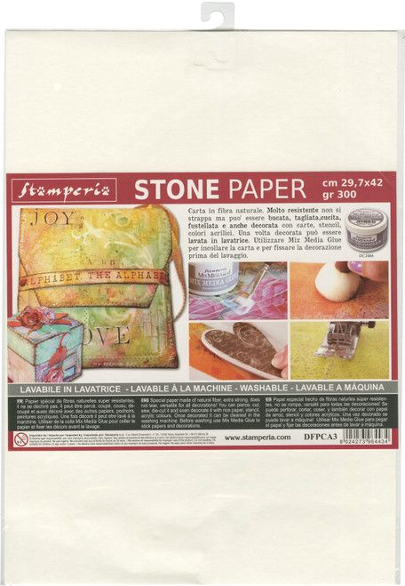 Stone Paper washable - Синтетична водоустойчива хартия А3 300г 