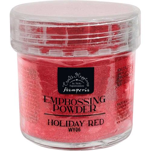 Create Happiness Embossing Powder Gr 18 - Holiday Red