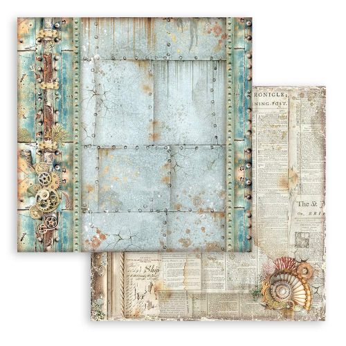 STAMPERIA, SONGS OF THE SEA MECHANISM BORDER 12x12 Inch Paper Sheets