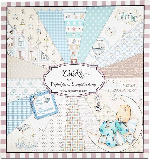 Niño 8x8 Inch Paper Pad 24 double sided papers, 24 designs.