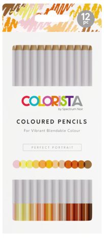 COLORISTA PORTRAIT PENCILS 12 -  ПОРТРЕТНИ моливи за дизайн и рисуване 12цв 