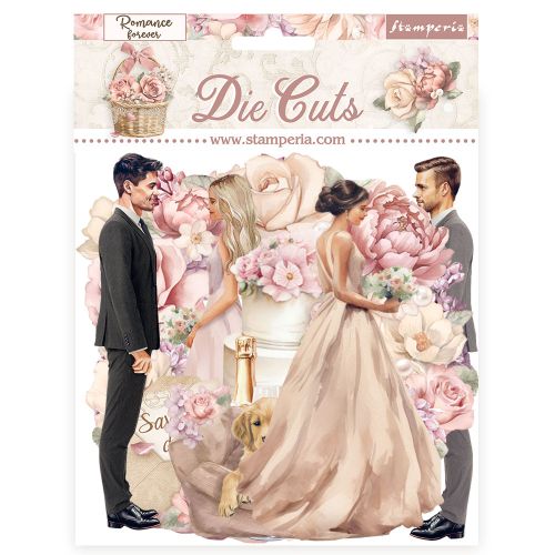3D Die cuts assorted - Romance Forever Ceremony Edition - 3D комплект хартиени елементи - 15 х 15 см.
