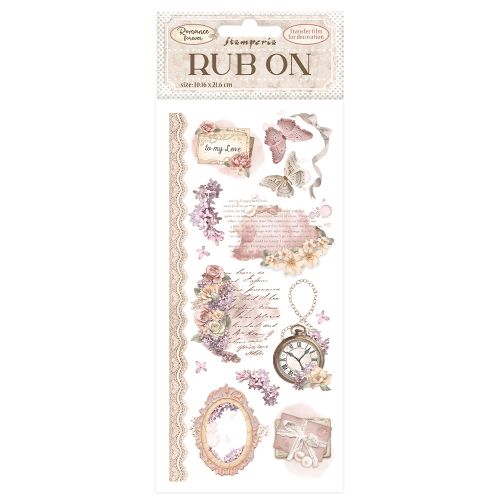 Stamperia, Rub-on cm 10,16x21,6 - Romance Forever To my love