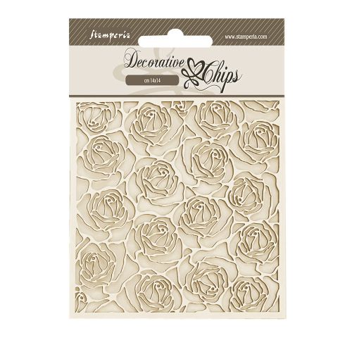 Decorative Chips Romance Forever pattern - Чипборд 3D елементи 14 х 14 см.