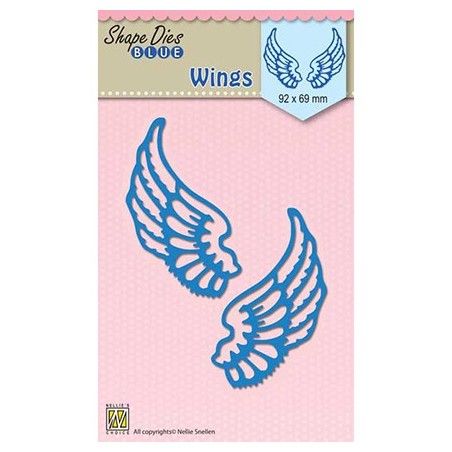 Nellie's Choice • Shape Dies Blue Wings 92x69mm