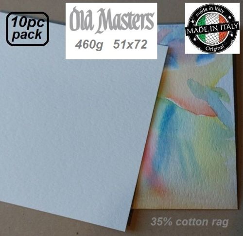 Old Masters WATERCOLOUR  460g 10pack - АРТ КАРТОН с памучно съдържание 35% / 51х72cm / 10бр