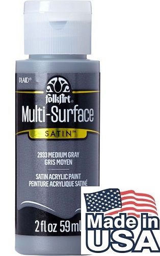 MULTI SURFICE SATIN 59ml • Medium Gray - Декорфин акрил за всякаква повърхност, 59мл.