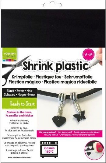 SHRINK PLASTIC A4 / 4бр - Шринк пластмаса  # BLACK