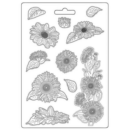 Stamperia, Soft Mould A4 - Sunflower Art
