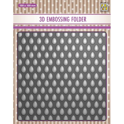 3D-embossing folder "Eggs" 150x150mm - 3D Ембос папка