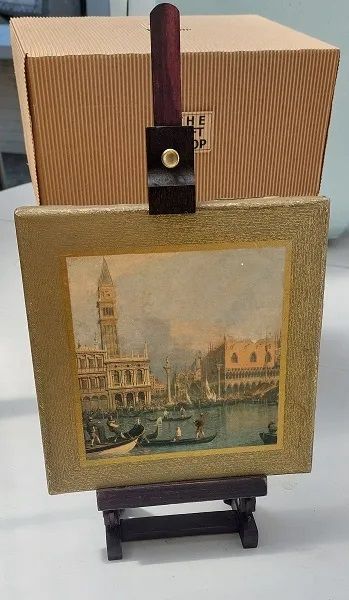 Canaletto Vintage Italian Decoupage – Винтидж Италиански декупаж на платно със статив