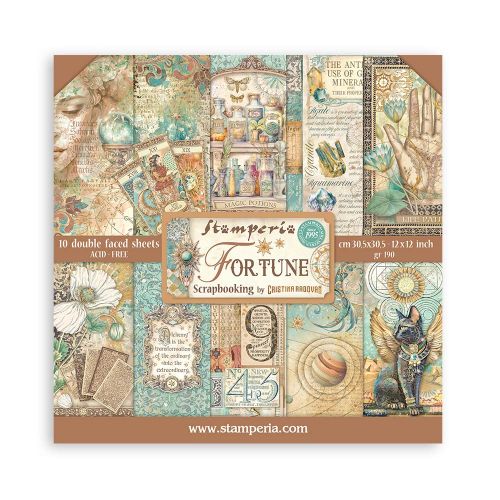 SCRAPBOOKING PAD 10 SHEETS CM 30,5X30,5 (12"X12") - FORTUNE