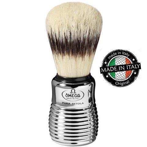 Четка за бръснене - OMEGA 80280 Pure bristle shaving brush BADGER EFFECT 109mm 