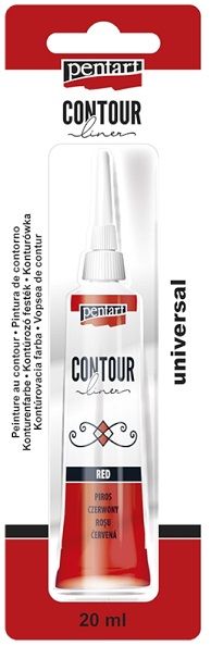 PENTART- Contour liner, Red