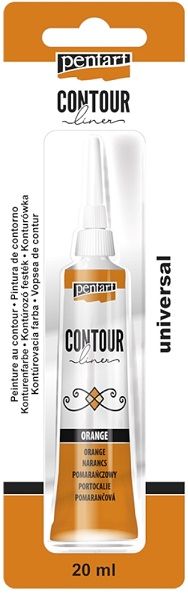 PENTART- Contour liner, Orange