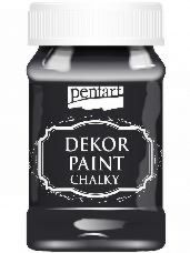PENTART - Decor paint, 100 ml. Chalky ebony